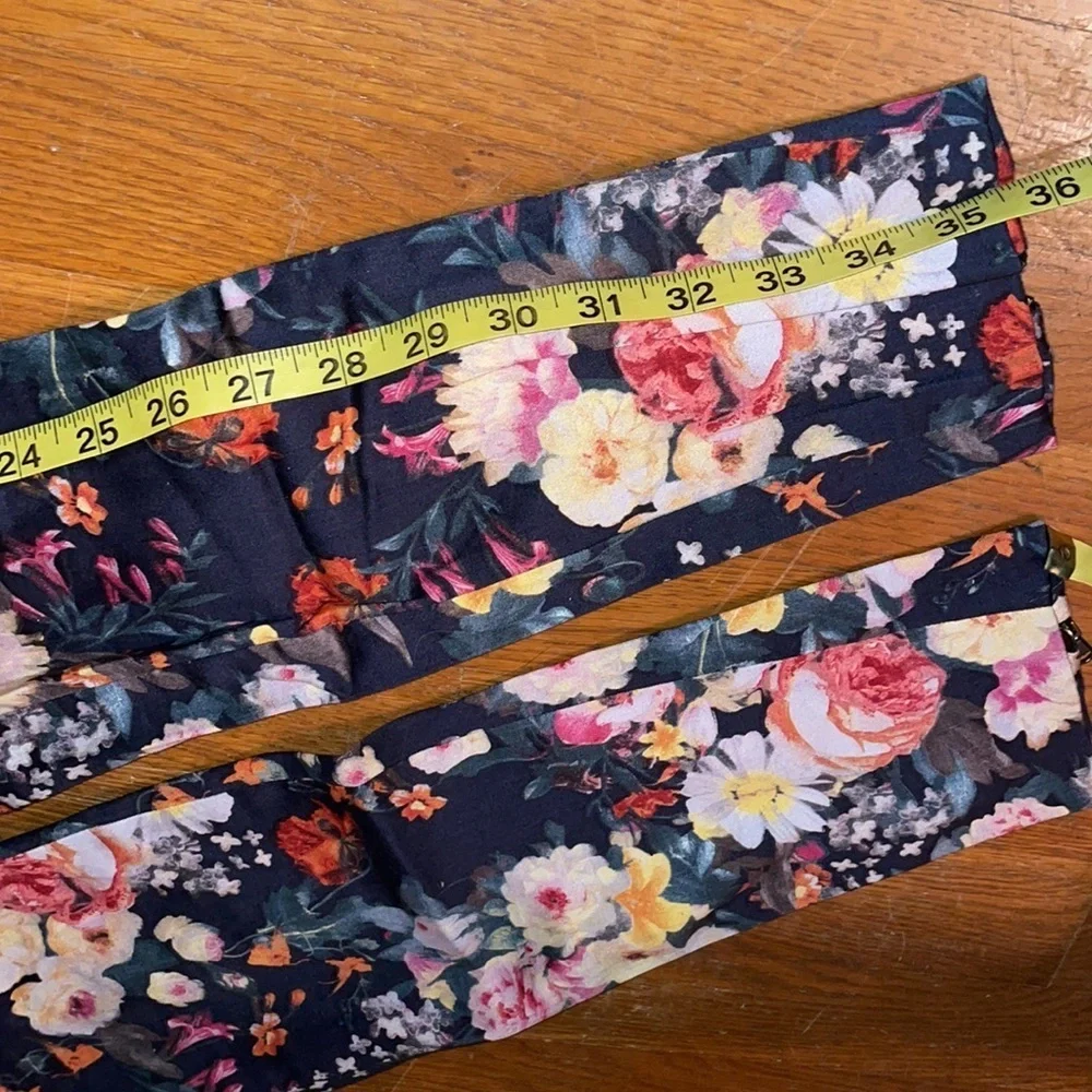 Mango MNG floral slack pants work slay fit fun cute chic office buisness